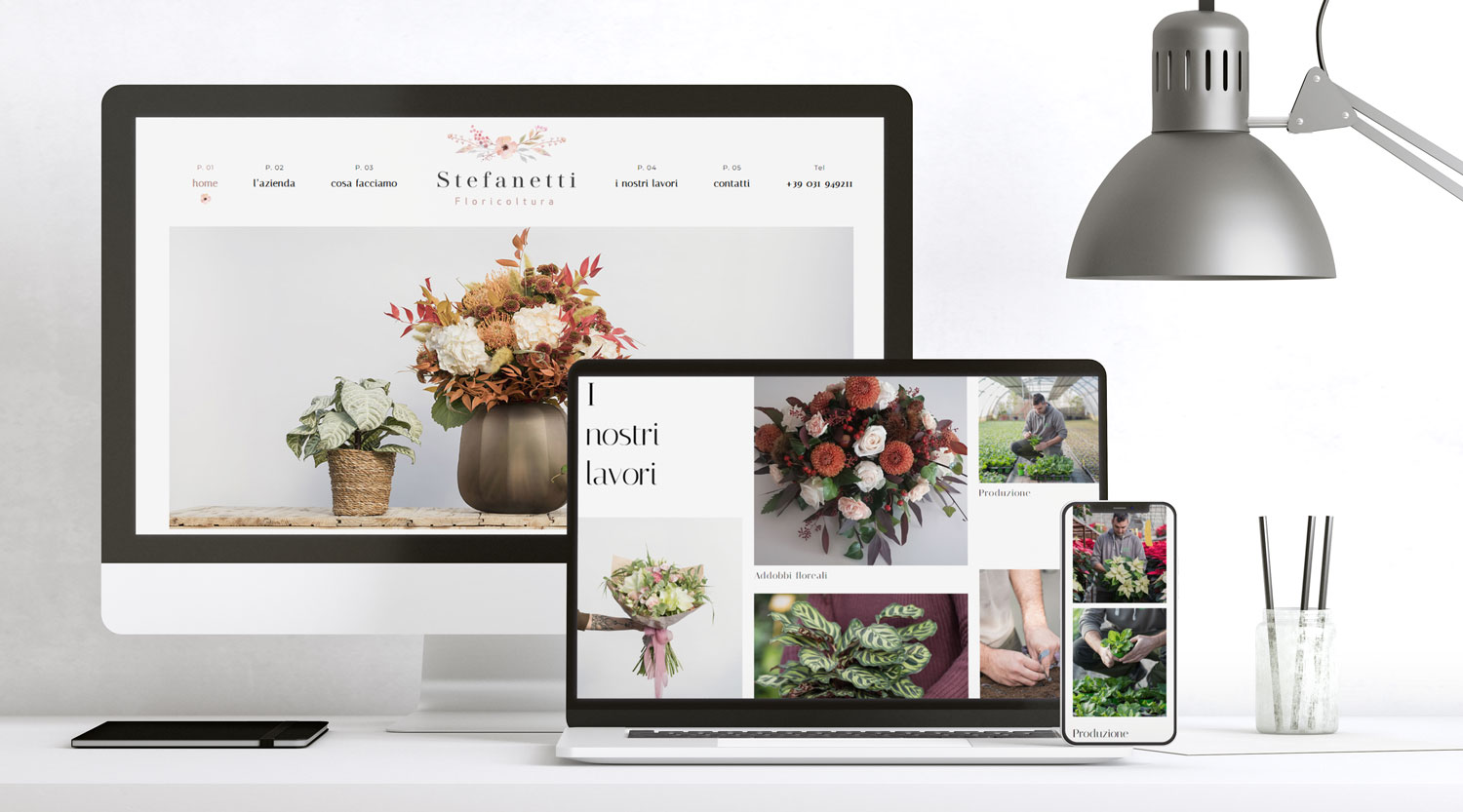 Realizzazione sito web floricoltura